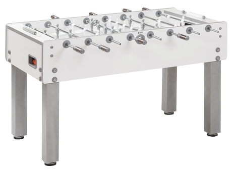 G-500 PURE WHITE football table solid rods White GARLANDO 