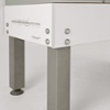 10 x 10cm square metal legs coated