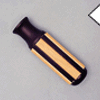plastic handles with wooden inserts