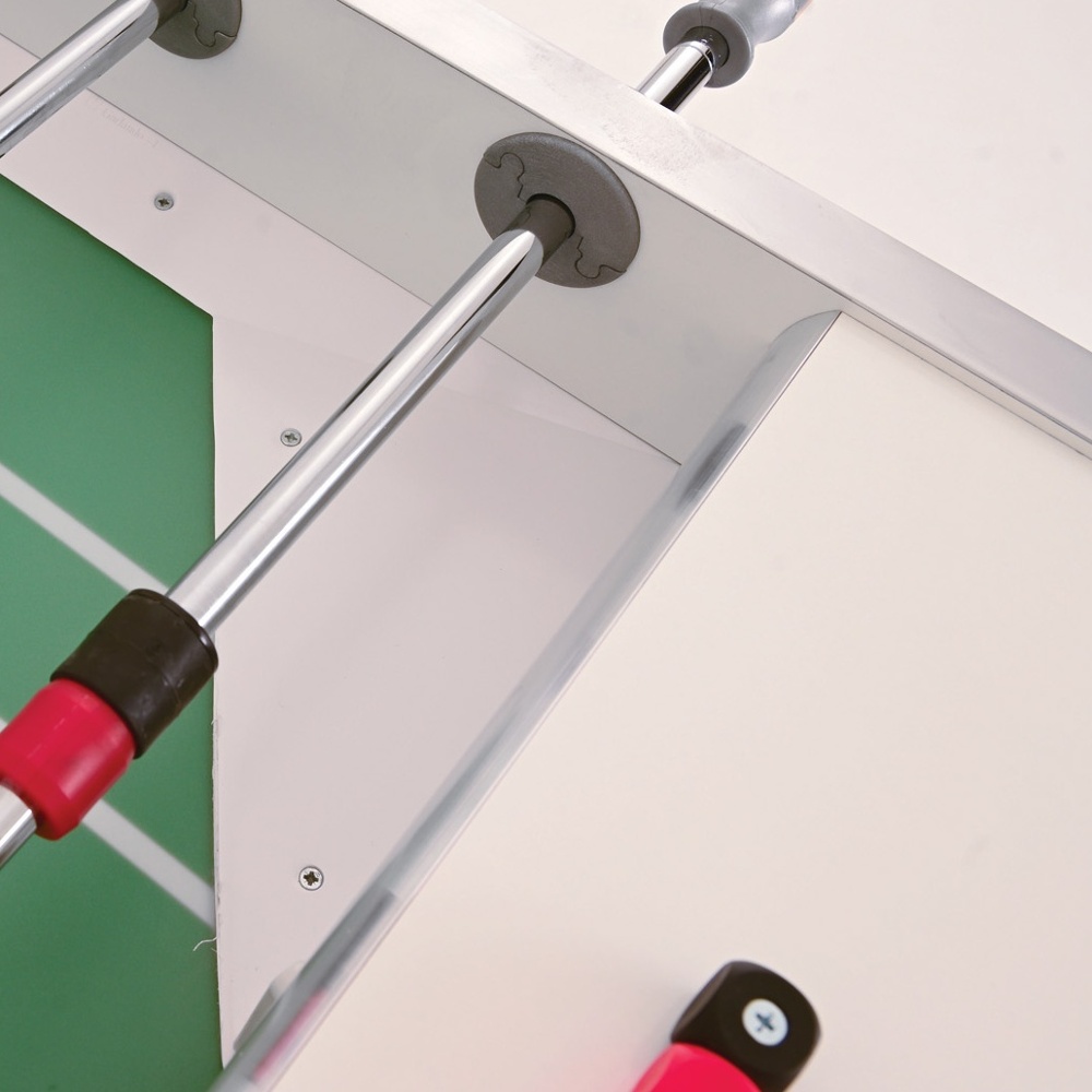 Playfield corners sloping down