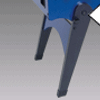 Elegant slanting legs